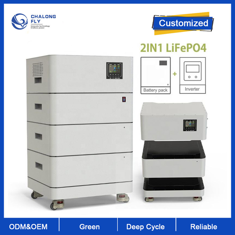 LiFePO4 Lithium Battery ALL IN 1 Plug And Play Rack Energy Storage Container OEM ODM 10KW 15KW 20KW 48V LiFePO4 Battery