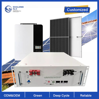 Ciclo profundo da bateria de lítio LiFePo4 fora da bateria solar do fosfato do ferro do lítio do armazenamento do ODM 10KW 48V 100AH 200AH do OEM da grade