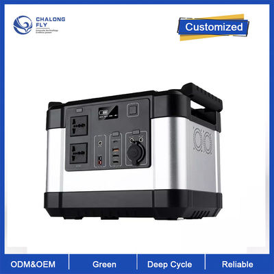 Gerador portátil da energia de sistema solar 2000WElectricity da central elétrica 1000W do ODM 500W do OEM da bateria de lítio Lifepo4 exterior