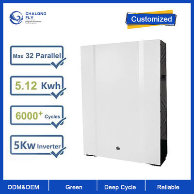 LiFePO4 Bateria de Lítio 48V 100AH 200AH Bateria de Íons de Lítio Personalizada 5KW 10KW Powerwall Para Sistema de Armazenamento Solar Doméstico
