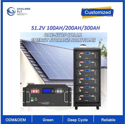 A cremalheira industrial residencial personalizada do sistema de energia ESS da casa montou LiFePO4 o lítio Ion Battery 48v 100ah 3.2V ESS