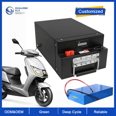 Bateria de lítio LiFePO4 Portagem de volume ciclo profundo 60V 72V 96V recarregável personalizado 30AH 50AH 60AH 120AH Baterias de íons de lítio