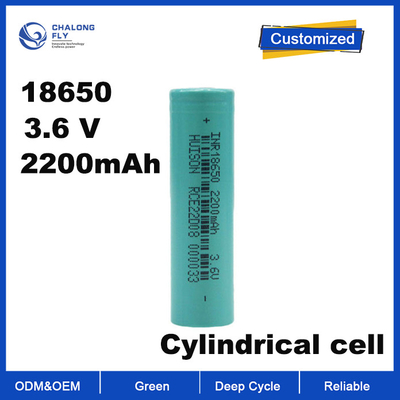 OEM ODM LiFePO4 bateria de lítio NCM NMC 3.6v2200mah de alta qualidade recarregável 18650 células baterias de lítio pacotes