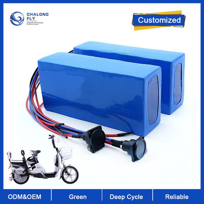 LiFePO4 Bateria de lítio 36V 48V Bateria de íons de lítio 30AH 80AH 120AH OEM ODM Pacotes de baterias de lítio recarregáveis