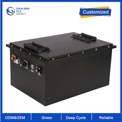 OEM ODM LiFePO4 bateria de lítio Metal Shell Bateria de lítio industrial 14S 60V 50AH EV Pacotes personalizados de bateria de lítio