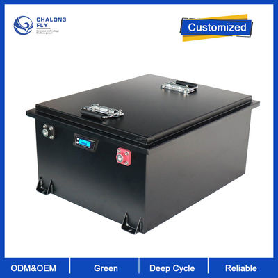A bateria de lítio LiFePo4 personalizou a bateria elétrica recarregável da empilhadeira da bateria do carrinho de golfe de 48V 72V 100AH 200AH 400AH