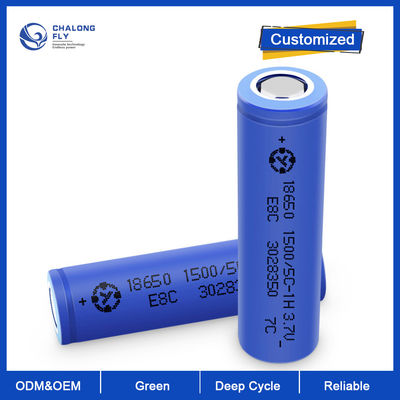 Bateria de lítio LiFePO4 18650 Bateria 3.7V 2000mah 2600mah 3400mah 3600mah Bateria recarregável OEM ODM Li-Ion