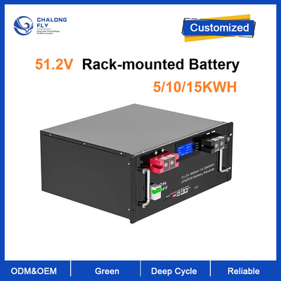 Lítio Ion Battery Renewable 48V 100AH 200AH 300Ah do sistema de energia solar da casa da montagem em rack LiFePO4