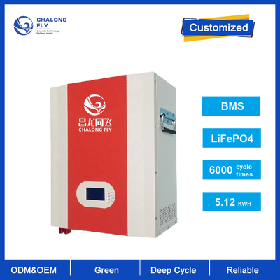 Lifepo4 o lítio Ion Battery Pack Powerwall Wall montou a bateria profunda do ciclo da bateria 48V 100Ah 12V para a casa residencial