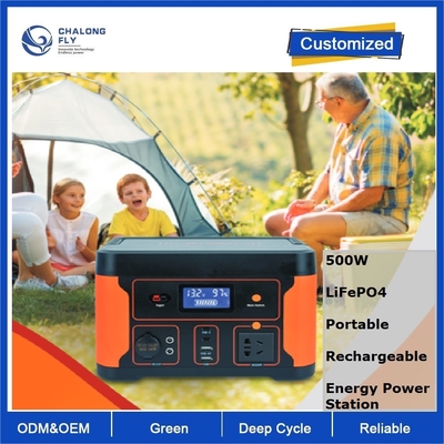 Lítio Ion Solar Battery Rechargeable Portable 500w da central elétrica Lifepo4 da energia