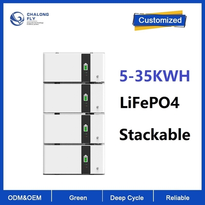 LiFePO4 10kwh lítio empilhável Ion Battery Pack 48v 200Ah 10KWH 15KWH 20KWH para o sistema 6000cycles do armazenamento de energia solar