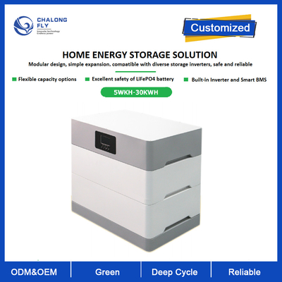 Lítio Ion Battery 5kwh 10kwh 15kwh 20KWH 30KWH da energia solar LifePO4 com o certificado do UL para a casa ESS