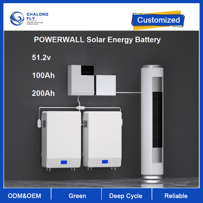 bateria de armazenamento 6000cycles da energia da casa de 48V 100Ah 200Ah 1C LiFePO4 ESS solar