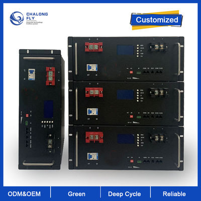 LiFePO4 Bateria de lítio 48V 100AH 200AH Armazenamento de energia Sistema solar Bateria de íons de lítio