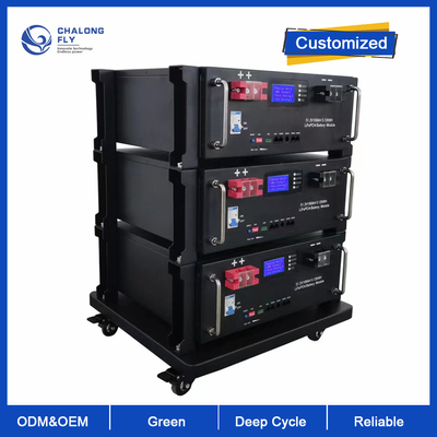 Bateria de lítio LiFePO4 24V 48V 51.2V 100Ah 150Ah 200Ah Controlador MPPT