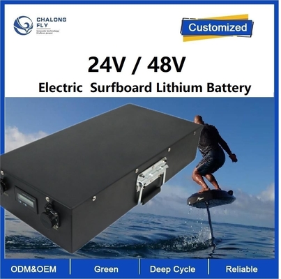 LiFePO4 Custom Bateria de Fósforo de Ferro de Lítio 48V 35AH Caiaques Submersos Propulsor Surfboard EV Bateria de Lítio BMS
