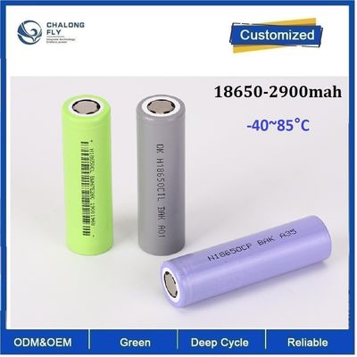 18650 2900mAh Grande temperatura -40 ~ 85 ° C Bateria de ferro de lítio aplicam para alimentação militar Baterias de lítio