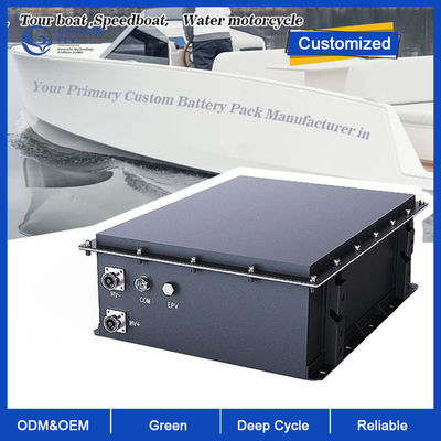 LiFePO4 Bateria de lítio 96V 105Ah Bateria de íons de lítio marinha para motores fora de bordo, motores a bordo, barcos elétricos, tendas, iates