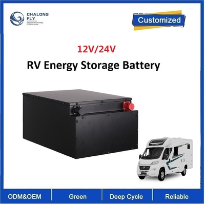 CLF Lítio Ferro Fosfato recarregável LiFePO4 Bateria 100Ah 200Ah 300Ah 400Ah 12V 24V Para RV Camper Boat