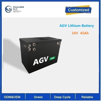 CLF OEM ODM 24V 45Ah empilhadeira elétrica AGV RGV Power Lifepo4 bateria de lítio packs OEM 24V 48V 100Ah 200Ah 300Ah 50Ah