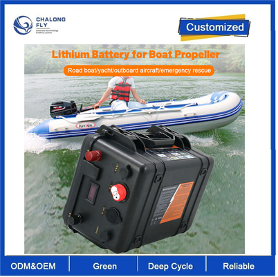 CLF 12V 100AH Bateria de Lítio OEM ODM Motor Elétrico Assault Boat Kayak 24 Volt 200 Amp Bateria de Propulsor Marinho