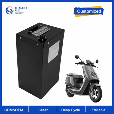 Bateria de lítio LiFePO4 personalizada 60V 72V Bateria de motocicleta elétrica de íons de lítio 300AH 500AH E-Bike / cadeira de rodas