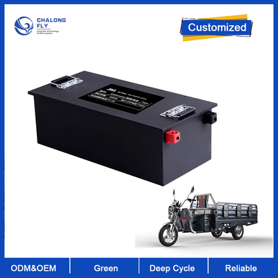 48v 60v 72v 100ah 200ah 300ah Bateria de lítio de triciclo de ciclomotor elétrico personalizado 48V 60Ah Lifepo4 Bateria de carro de rickshaw elétrico