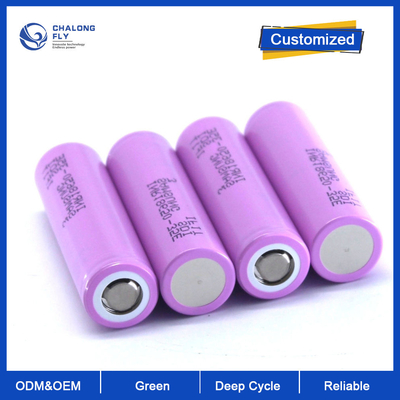 Bateria de lítio LiFePO4 OEM ODM 3.7V 2200mah 2400mah 2600mah 3000mah 18650 3600mah Bateria recarregável de íons de lítio