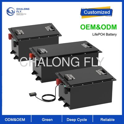 Bateria de carrinho de golfe LiFePO4 de alta capacidade 48V 100Ah com 4000 ciclos e células de grau A