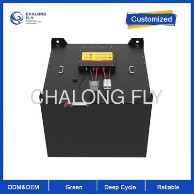 Bateria de lítio para empilhadeira de 24V 80Ah, material LiFePO4, livre de manutenção, alta segurança e longa vida útil para empilhadeiras industriais