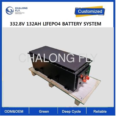Sistema de Bateria CLF OEM 332.8V 132Ah LiFePO₄ de Alta Tensão Pacote de Bateria de Lítio Longa vida útil para Veículos de Construção com Esteiras