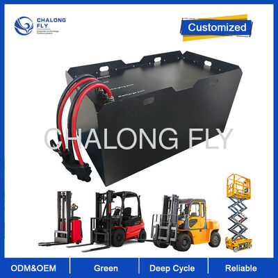 Bateria de lítio leve de 80V 200Ah LiFePO4 Compacto 3000 ciclos 16kWh Carregamento rápido para empilhadeira elétrica