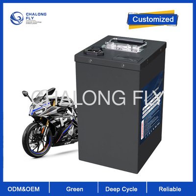 Motocicleta Elétrica 72V 60Ah Bateria de Lítio de Alta Descarga com 200A BMS de Corrente de Pico