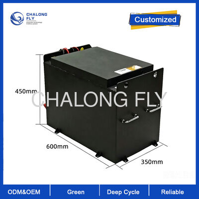 48V 400Ah Compacto LiFePO4 bateria de empilhadeira 155Wh/kg Alta densidade energética Slim Design Extended Runtime Industrial
