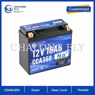 Bateria de Partida LiFePO4 12.8V 18Ah 360CCA para Aplicações Powersports