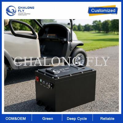 Bateria de Carrinho de Golfe LiFePO4 de 36V e 48V 105Ah com BMS Inteligente para Veículos de Frota